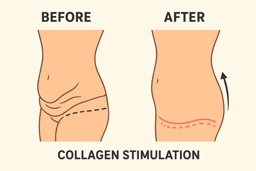 Before and after results for sagging skin after weight loss injections Brierley Hill