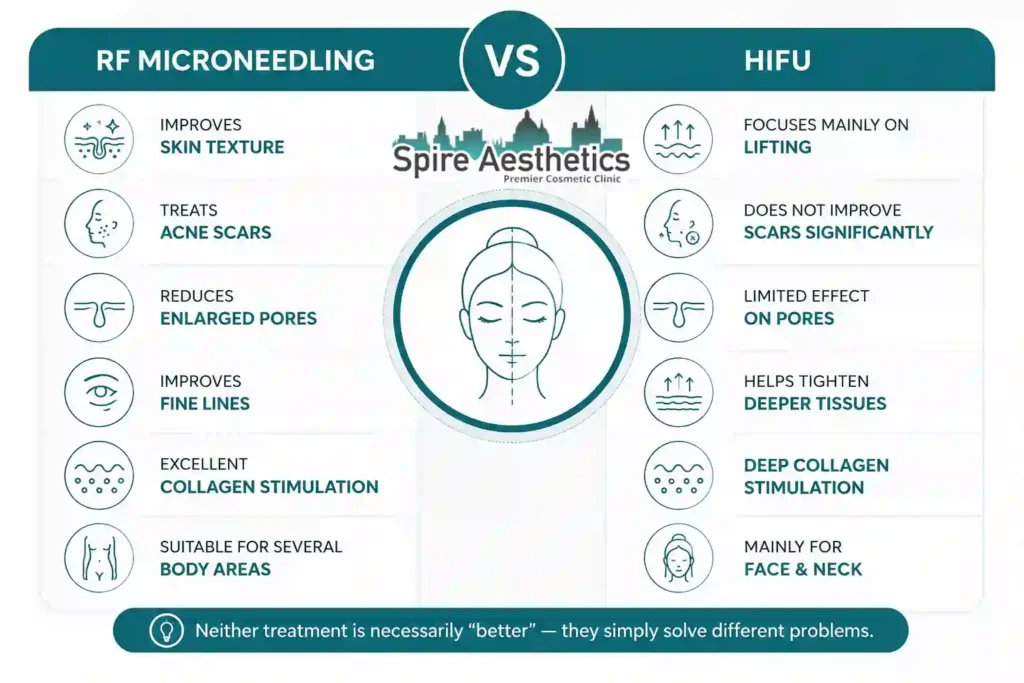 RF Microneedling vs HIFU: Which Treatment Gives Better Results Brierley Hill?